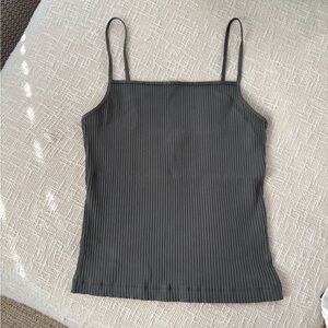 Wilfred Dark Gray Ribbed Camisole